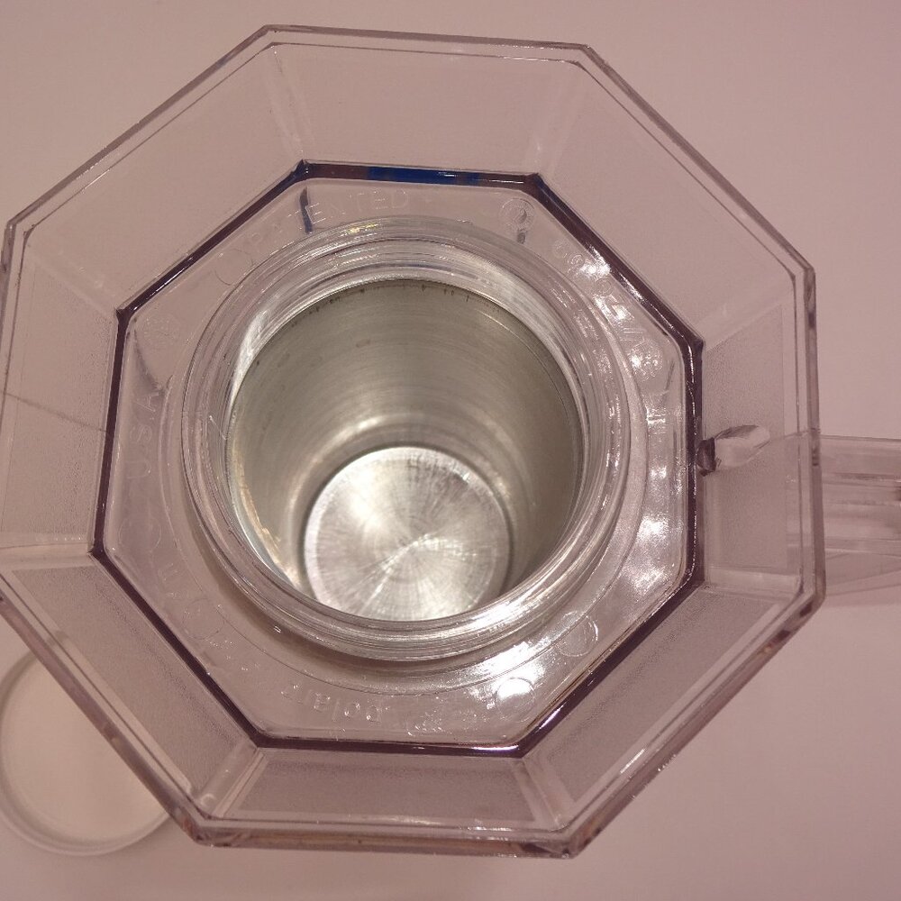 Bud Light Logo Plastic Polar Pitcher w/ Stainless Steel Ice Holder 60 Oz 9" USA - Picture 7 of 9